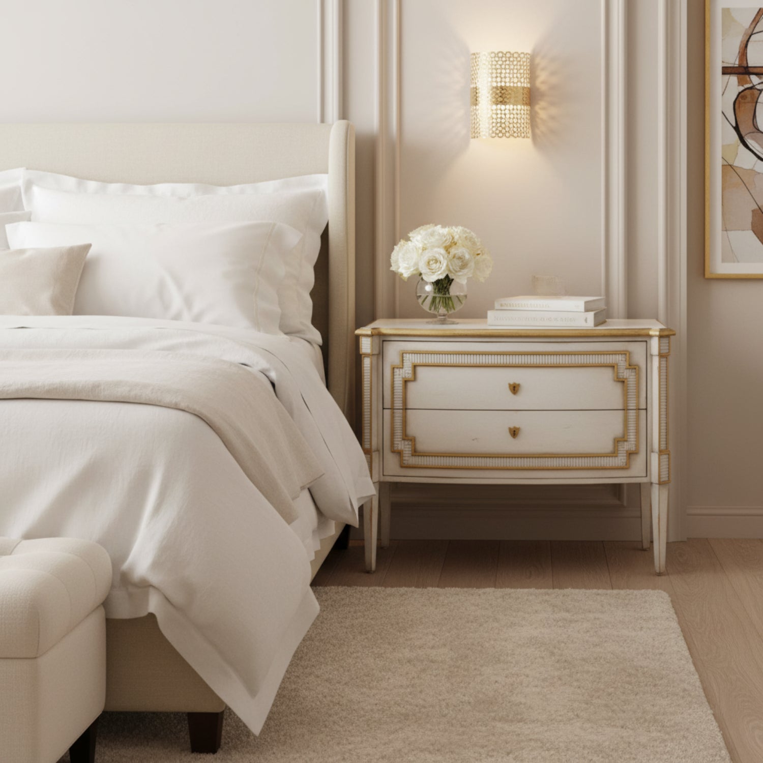 John Richard Corsini Two-Drawer Nightstand