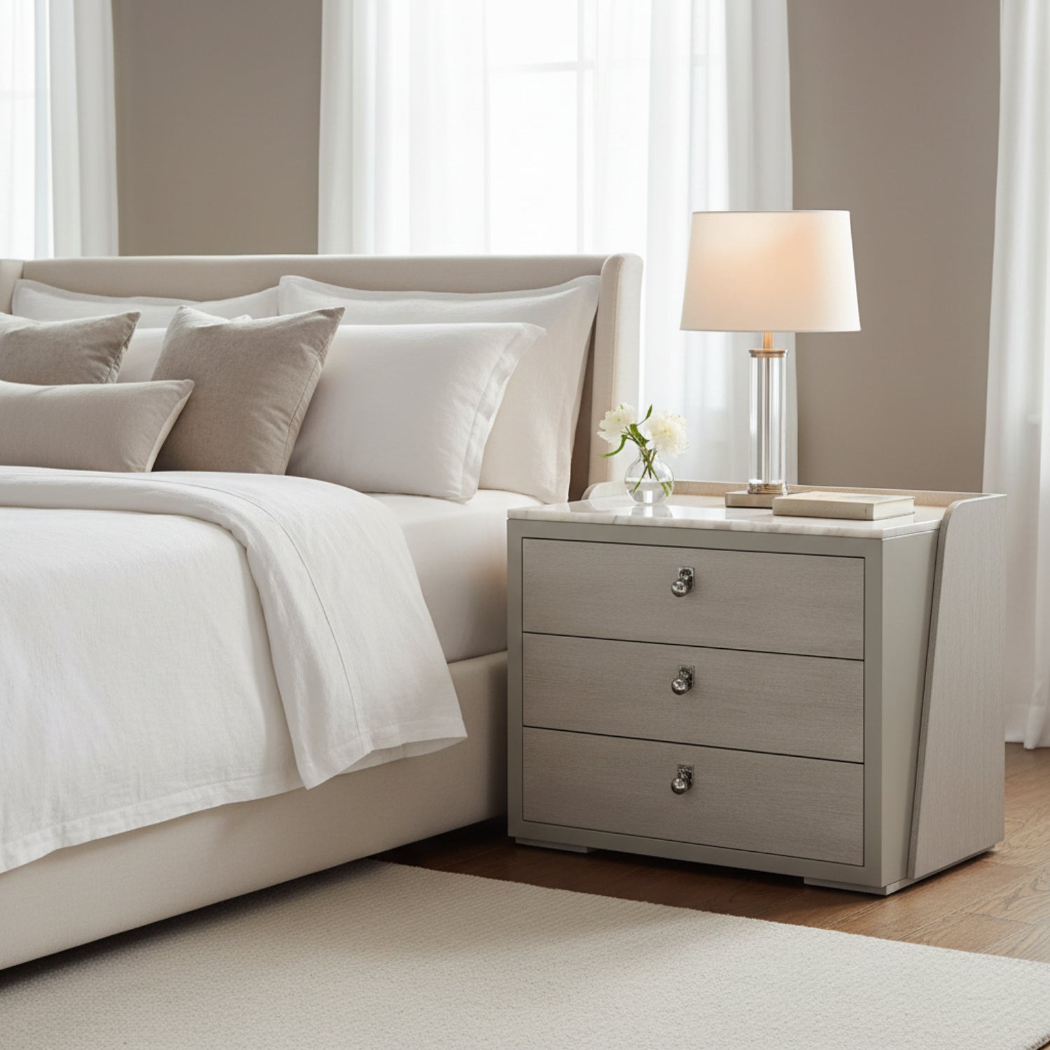 John Richard Metro Three-Drawer Nightstand