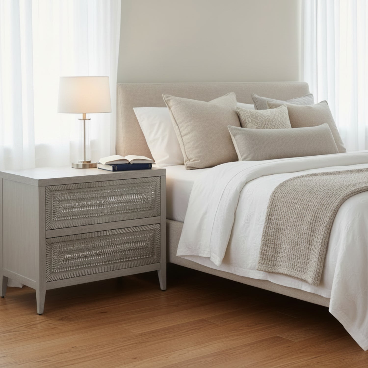 John Richard Cosmos Two-Drawer Nightstand