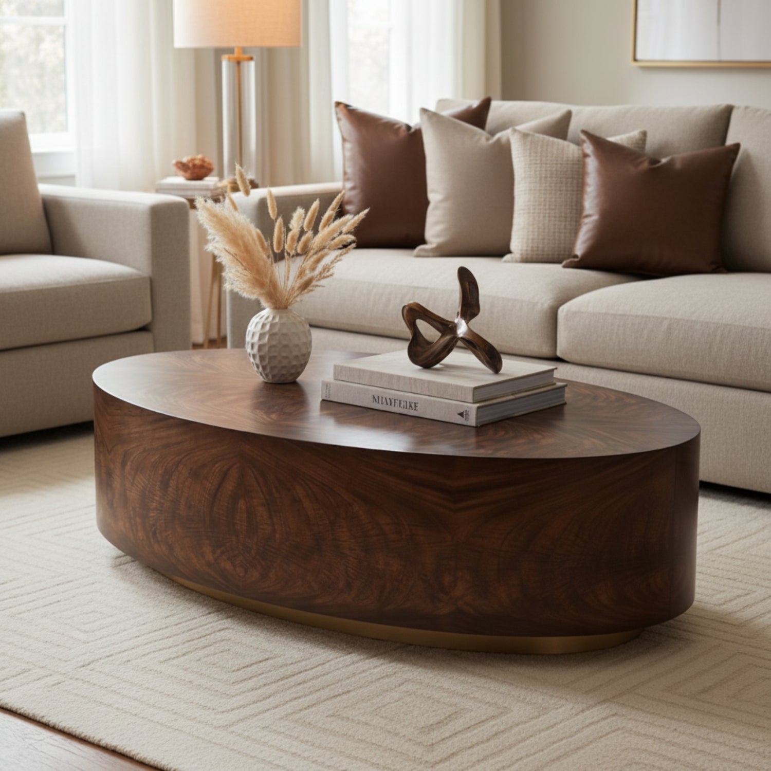 John Richard Loftus Brown Cocktail Table