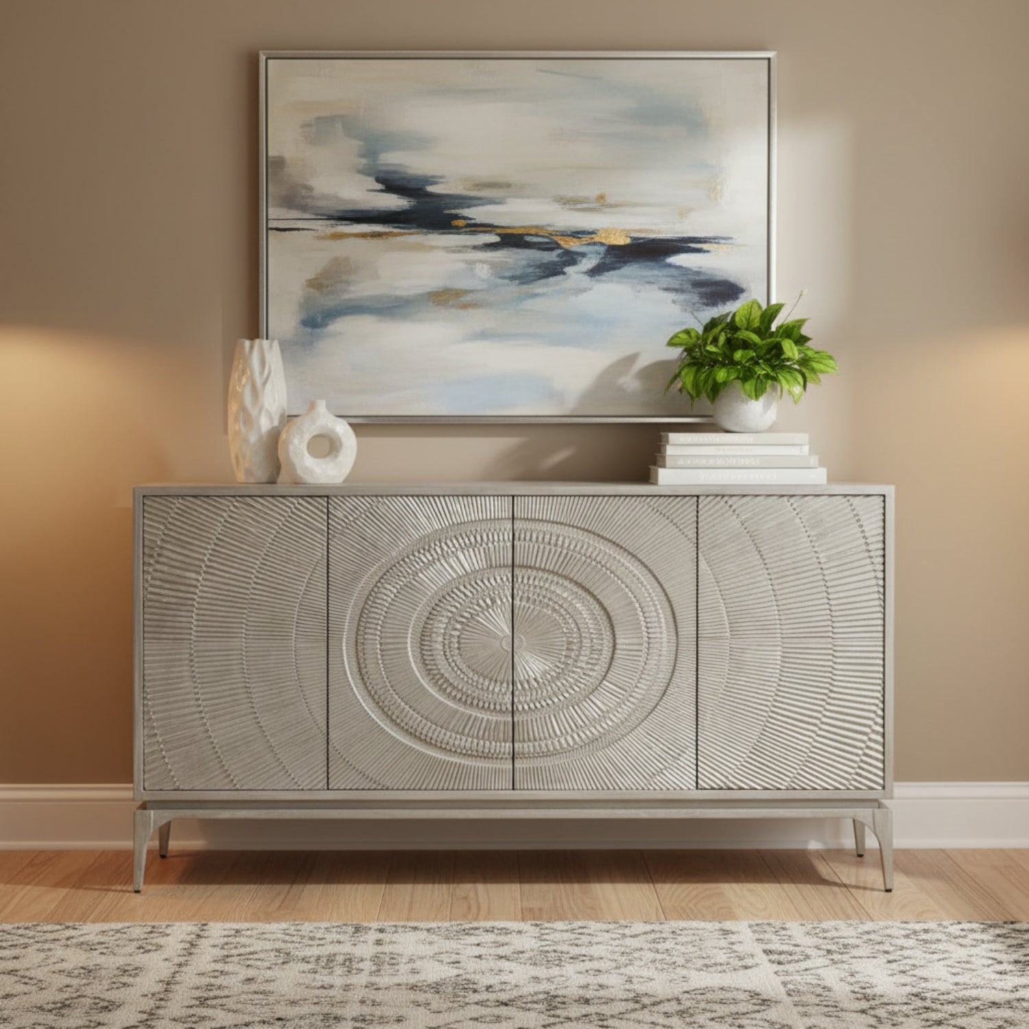 John Richard Cosmos Four-Door Cabinet