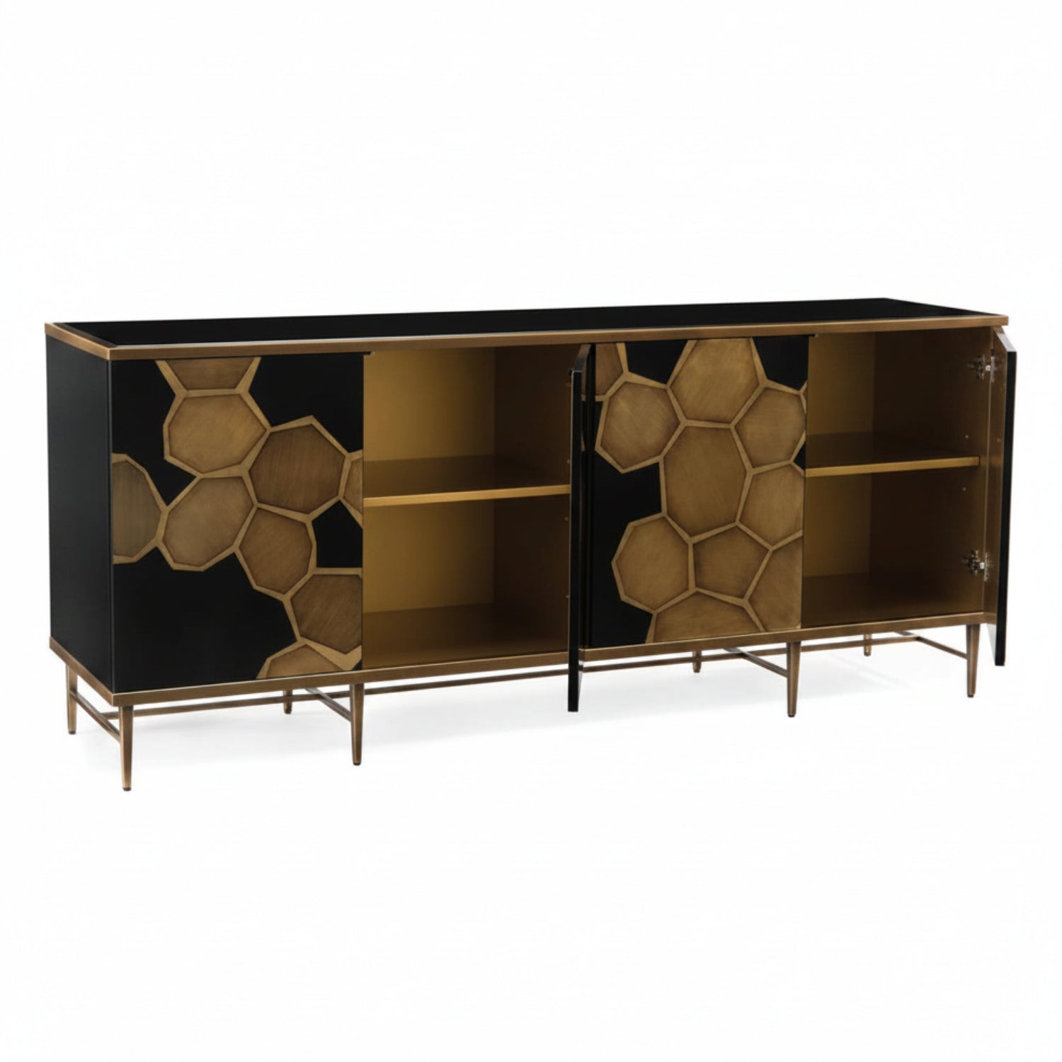John Richard Honeycomb Four-Door Credenza