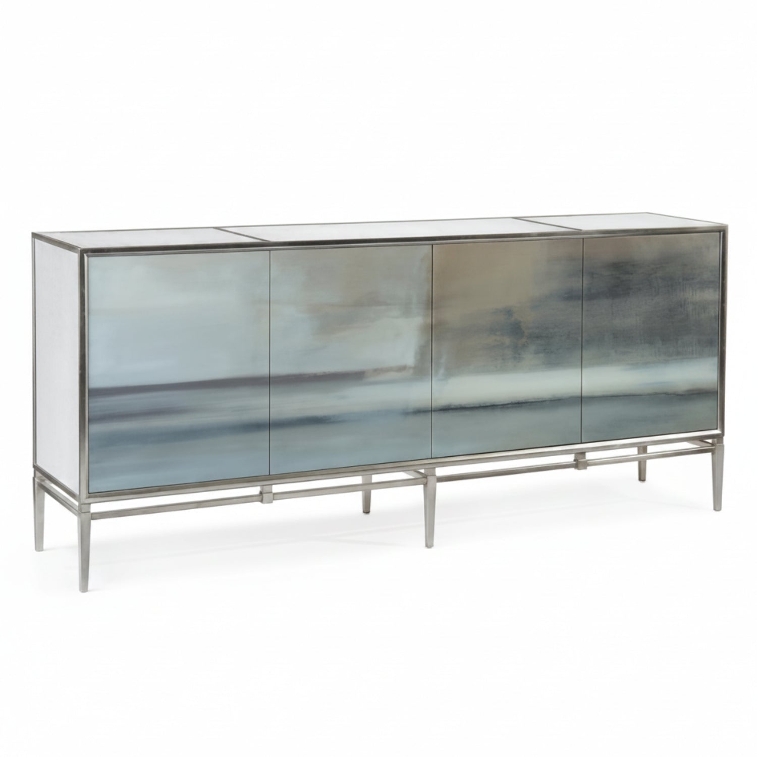 John Richard Carol Benson-Cobb Slated Four-Door Credenza