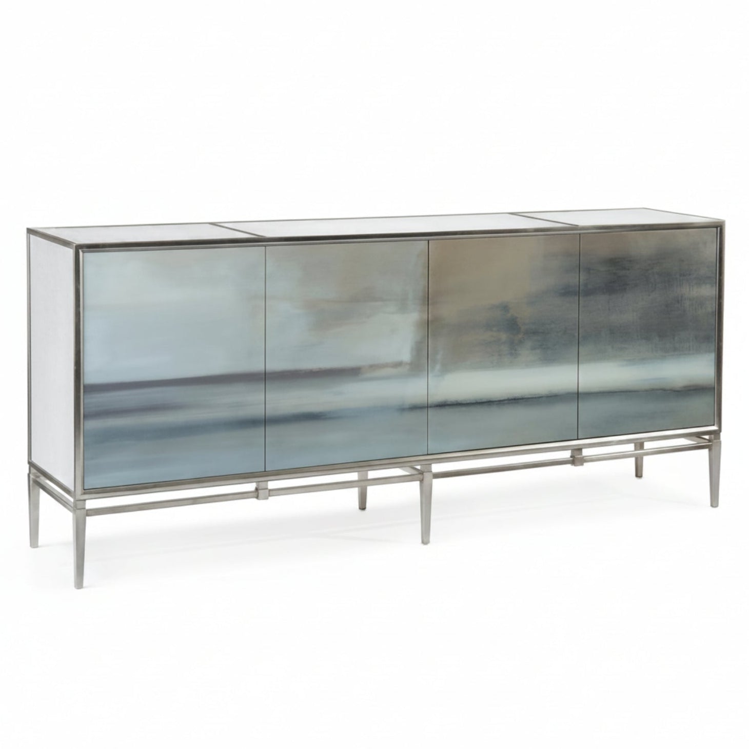 John Richard Carol Benson-Cobb Slated Four-Door Credenza
