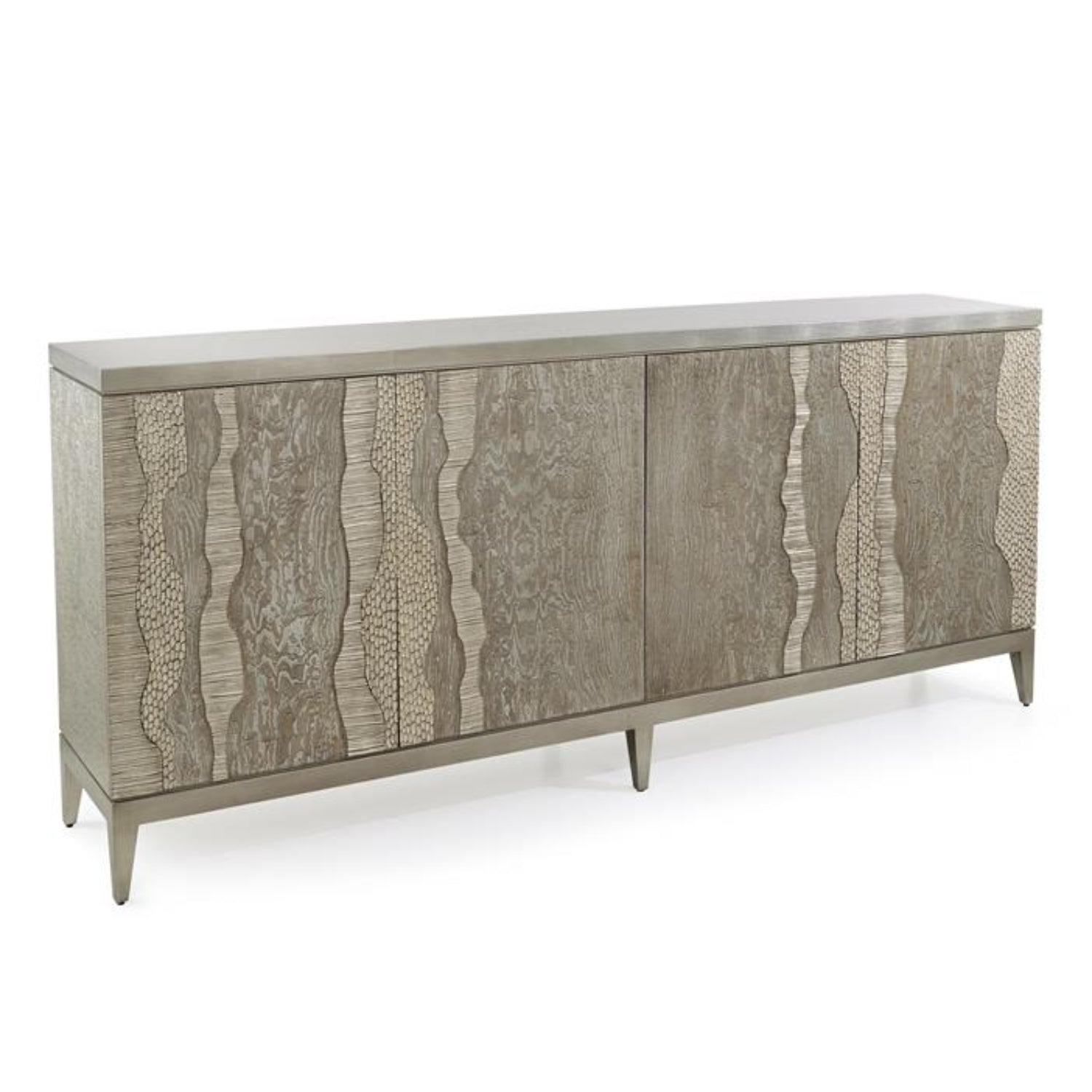 John Richard River's Edge Silver Four-Door Credenza