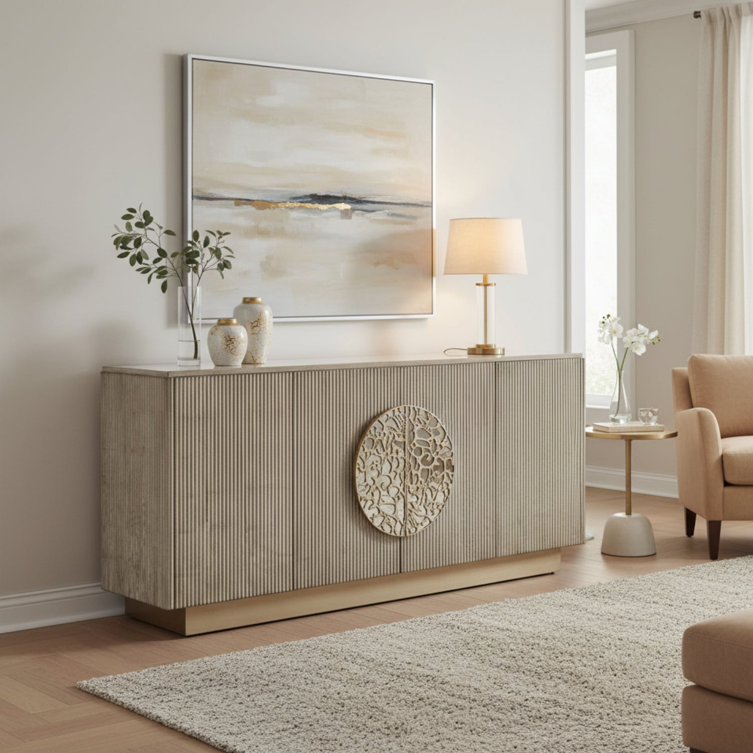 John Richard Moon Shadow Four-Door Credenza