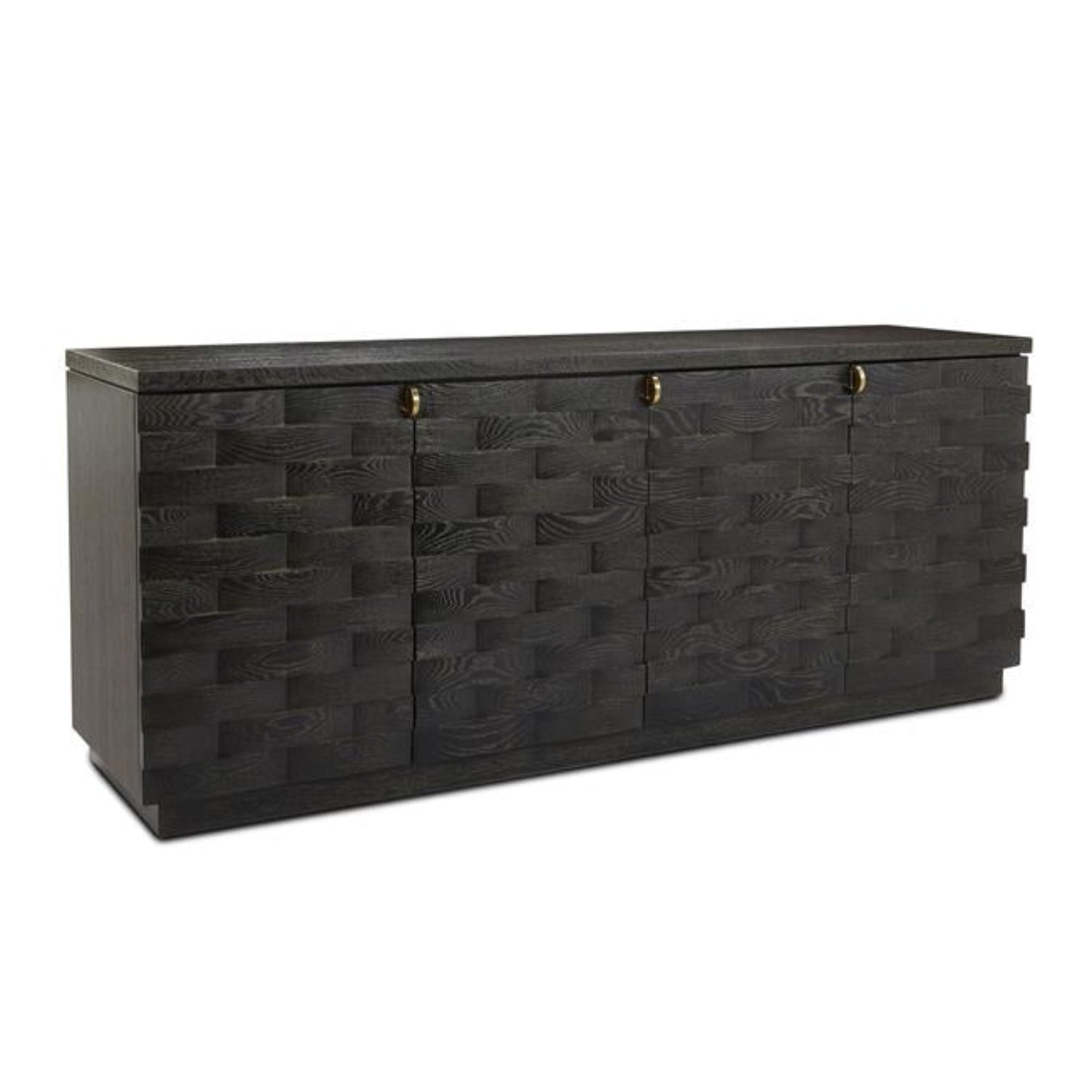 John Richard Tessere Black Four-Door Credenza