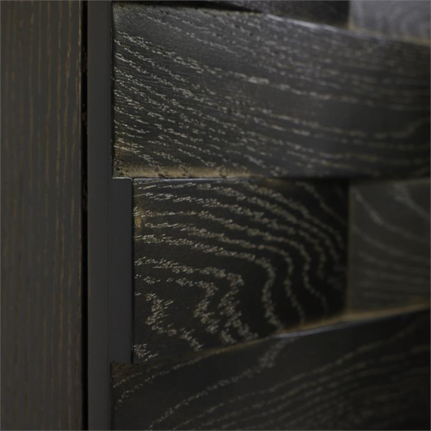 John Richard Tessere Black Four-Door Credenza