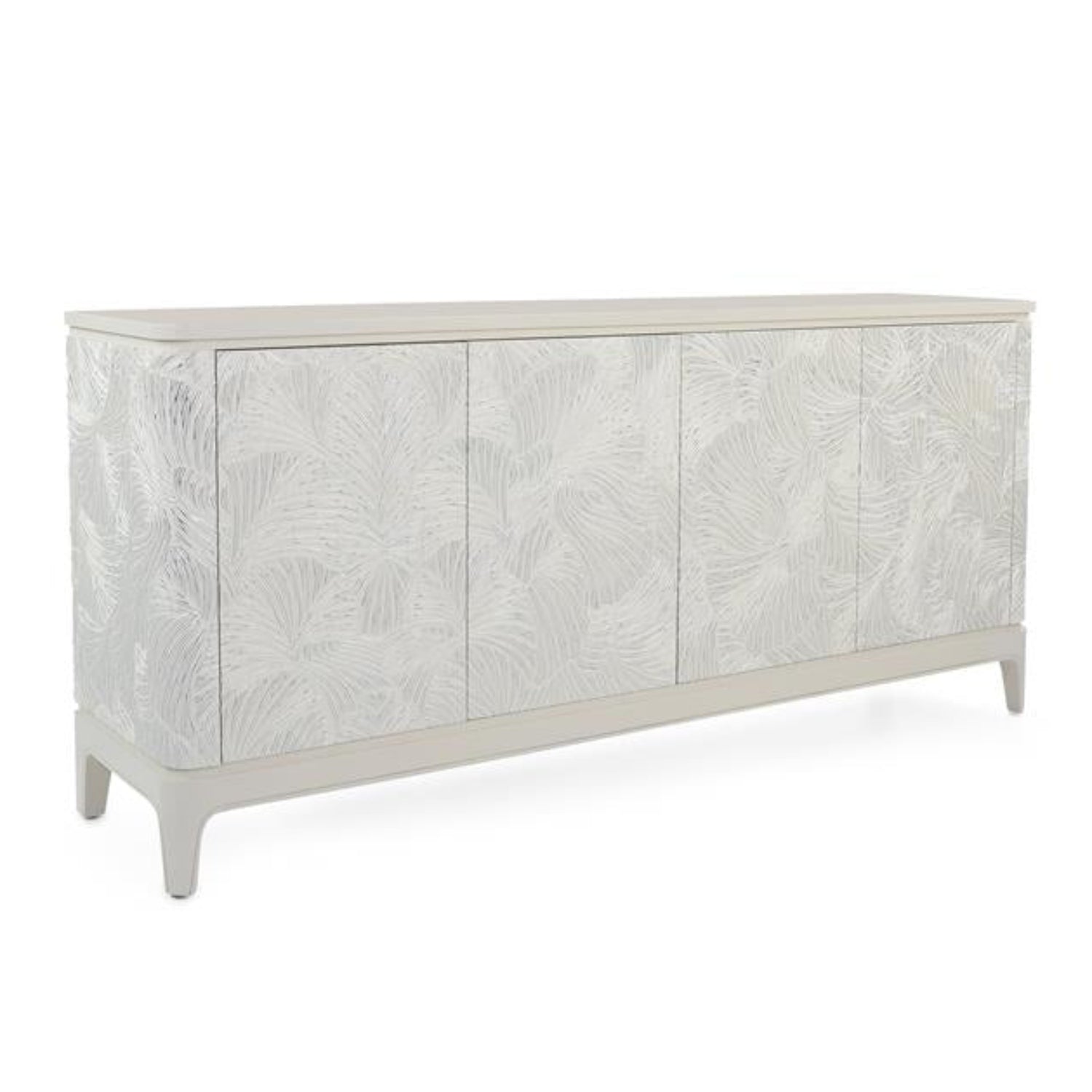 John Richard Ivory Palms Four-Door Credenza