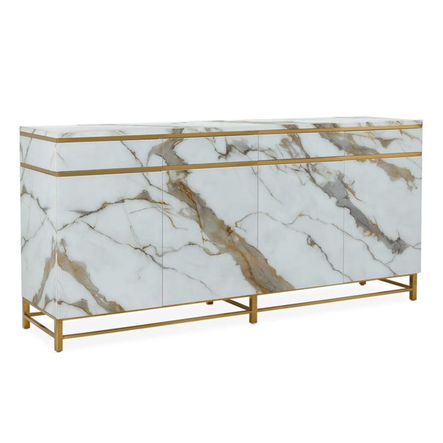 John Richard Marbled Four-Door Sideboard