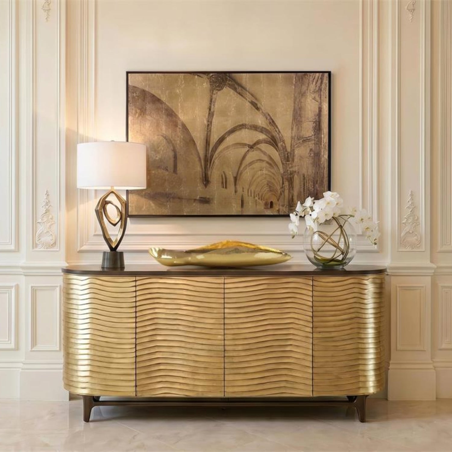 John Richard Radiant Waves Four-Door Sideboard