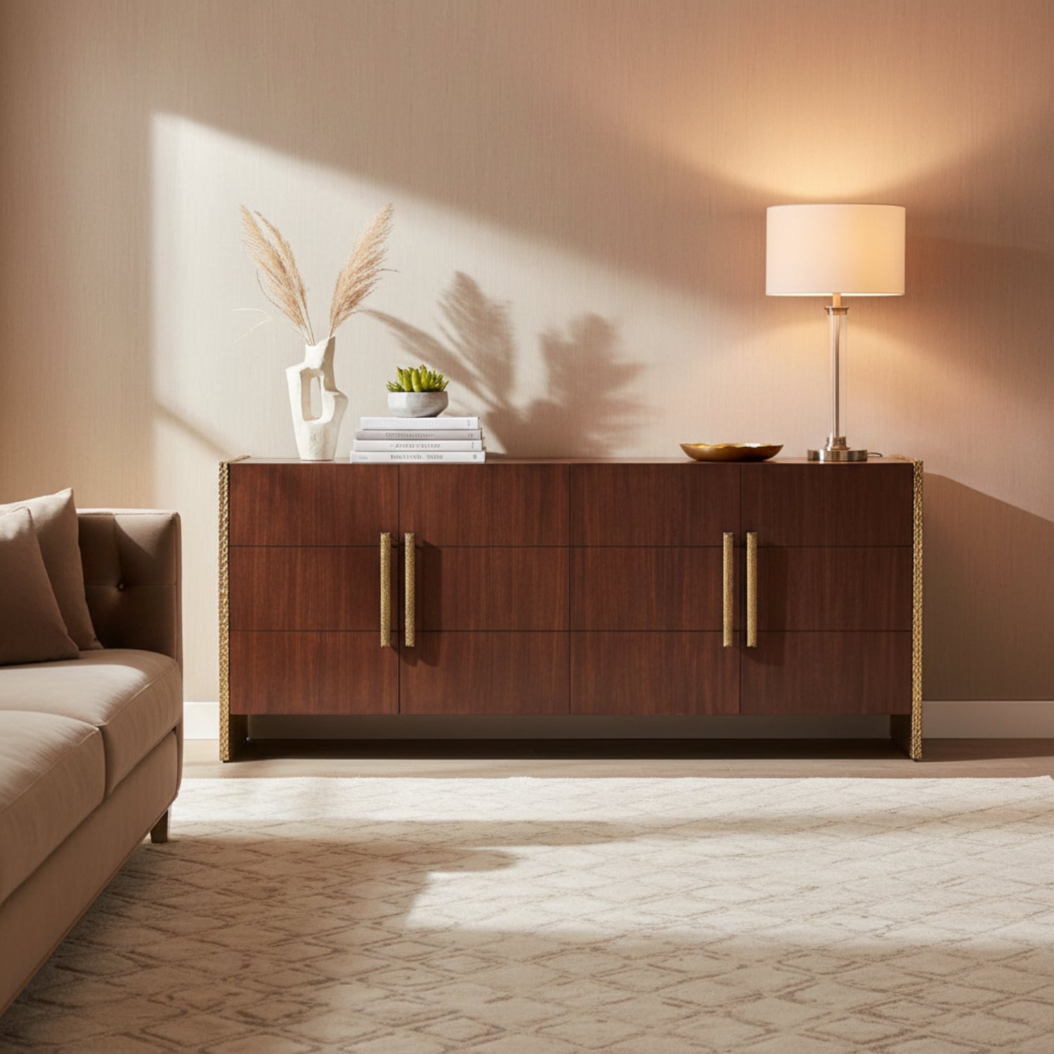 John Richard Cameroon Four-Door Credenza