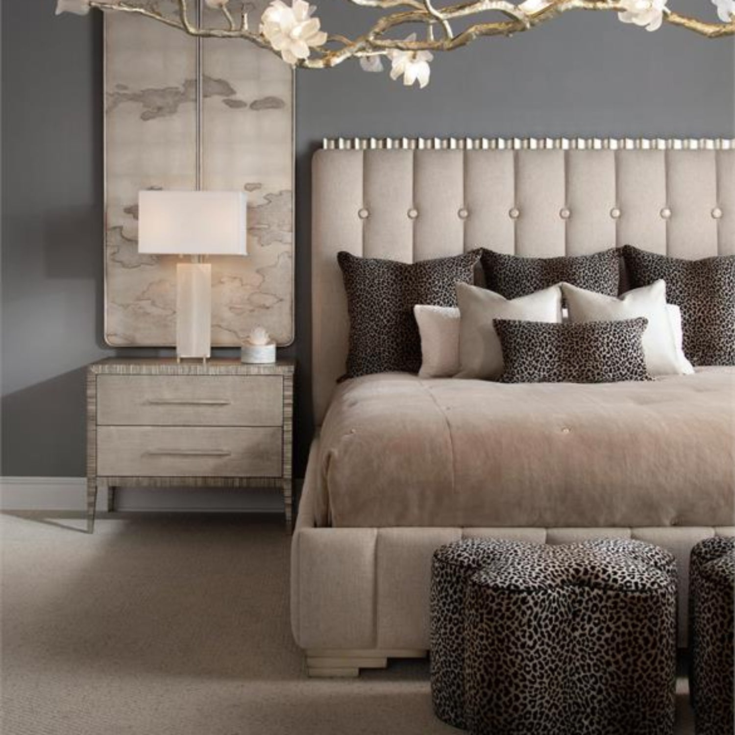 John Richard Horizon Silver King Bed