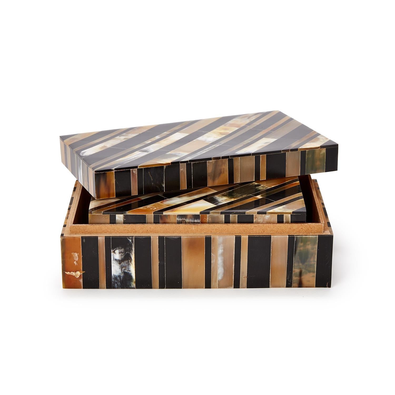 Stefano Horn Covered Box Set of 2