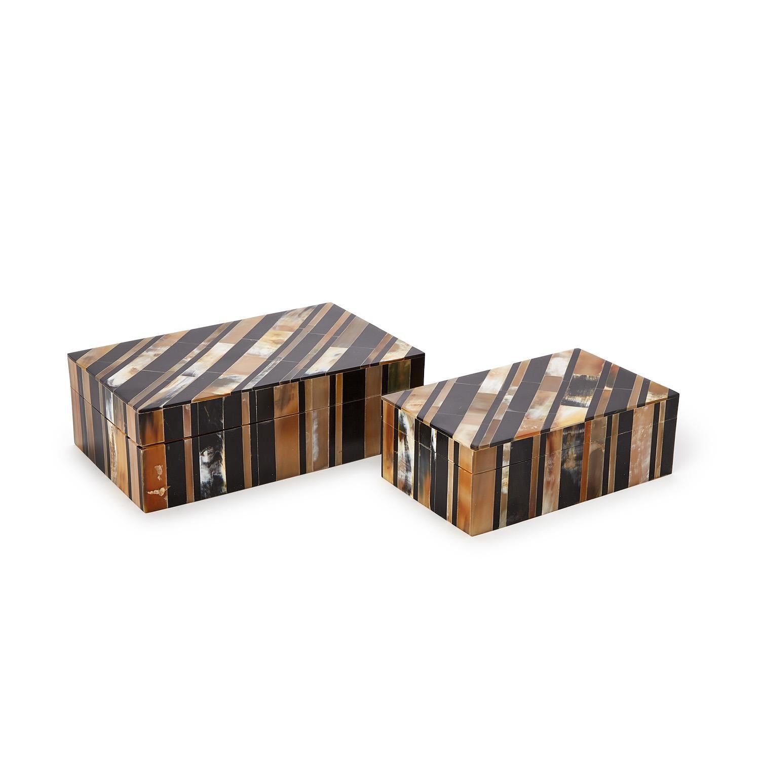 Stefano Horn Covered Box Set of 2