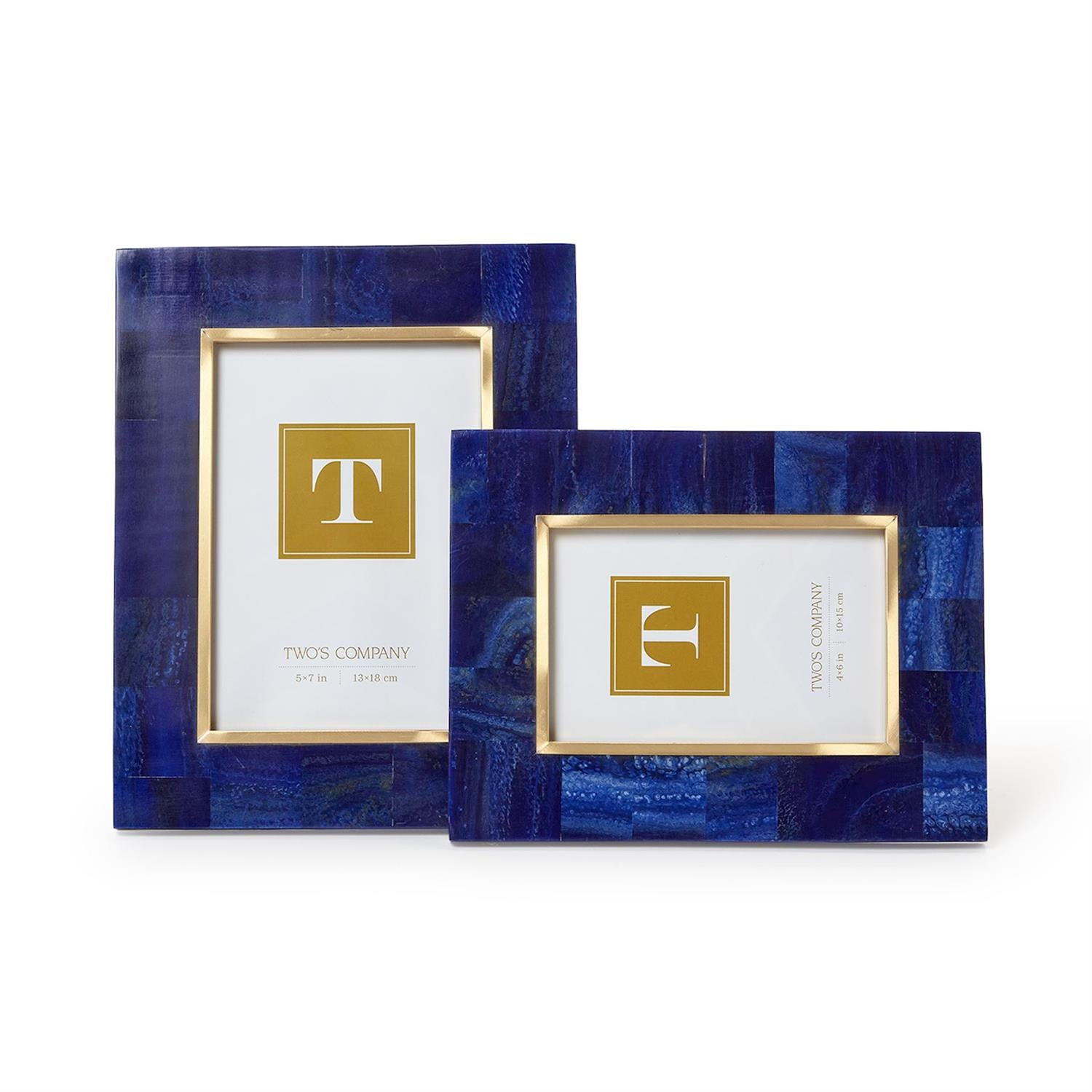 Soladite Blue Photo Frame Set of 2
