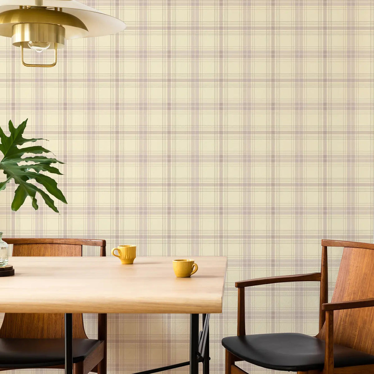 Mitchell Black English Check Wallpaper