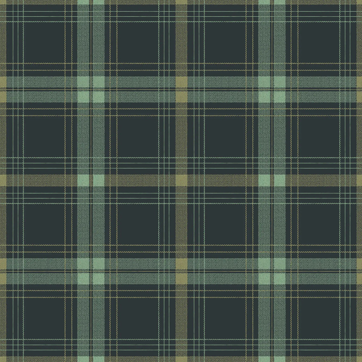 Mitchell Black English Check Wallpaper
