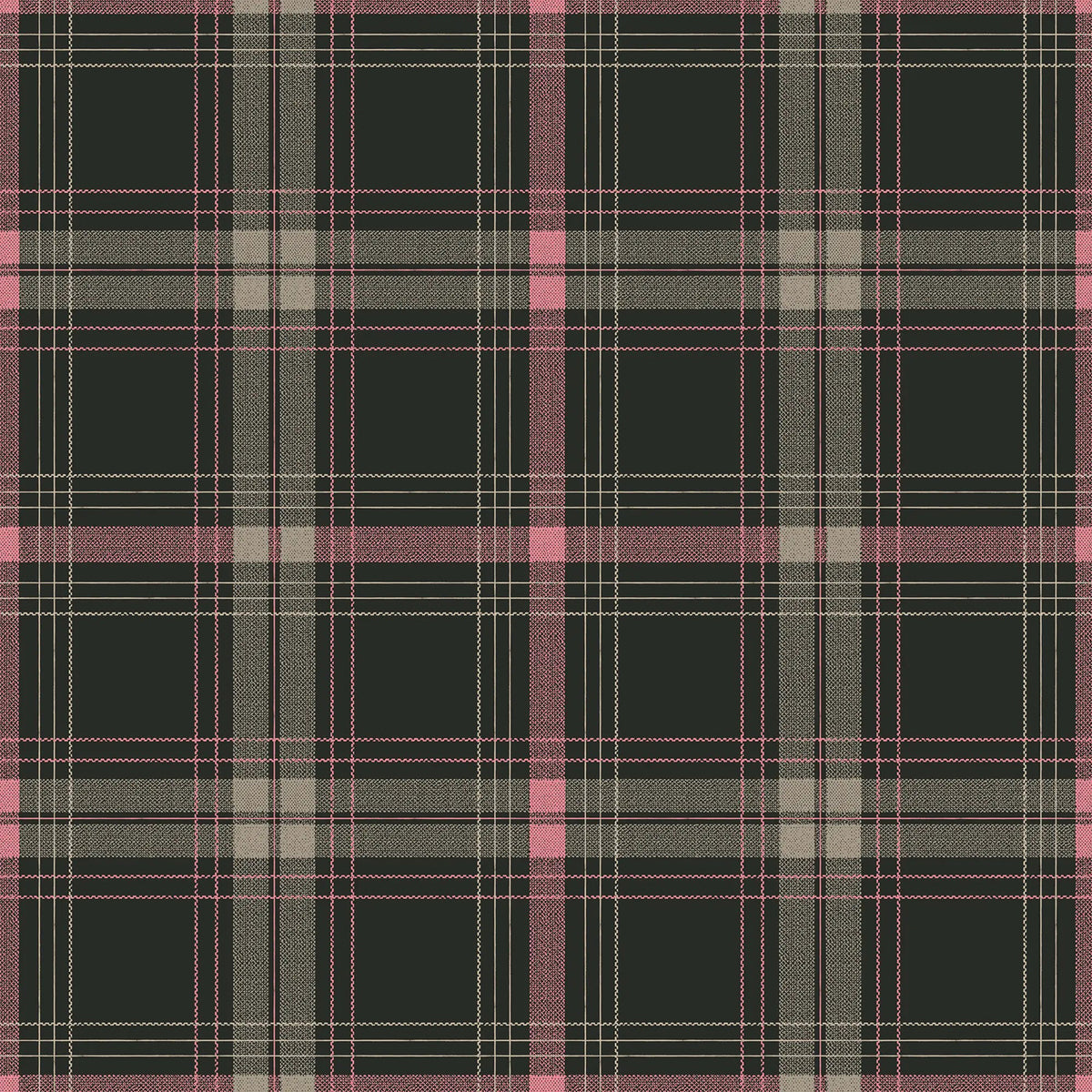 Mitchell Black English Check Wallpaper