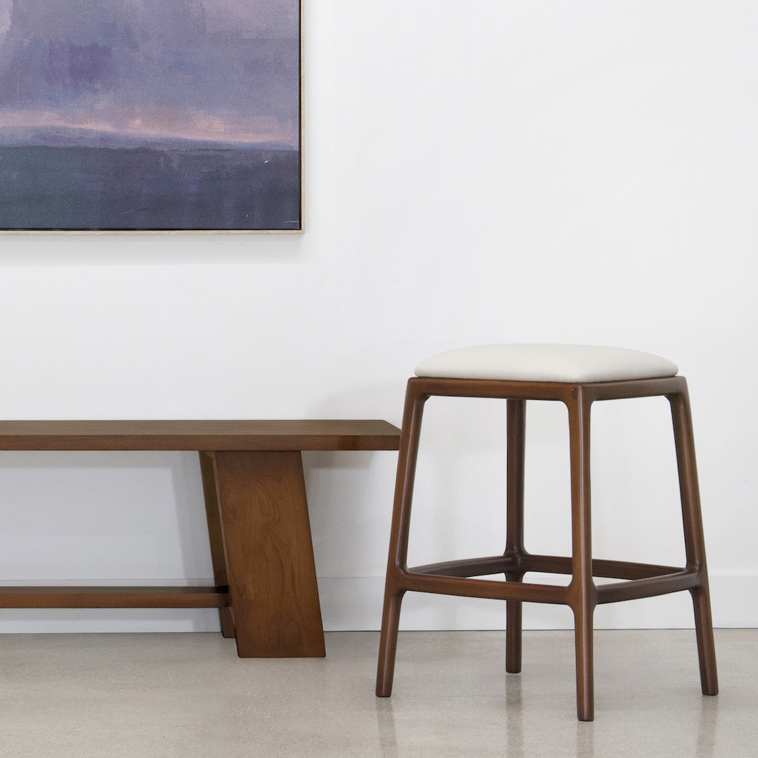 Redford House Ethan Upholstered Counter Stool Set of 2