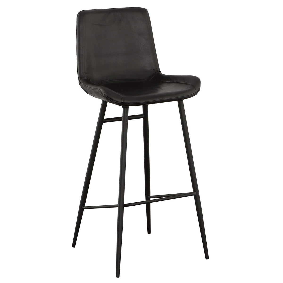 Fairfield Chair The Leather Reserve Nadia Black Bar Stool Set of 2