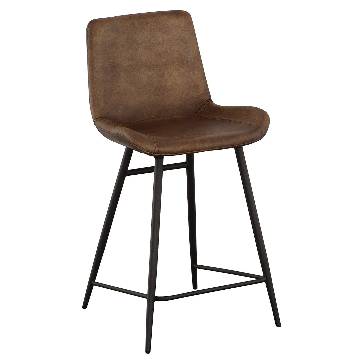 Fairfield Chair The Leather Reserve Nadia Brown Counter Stool Set of 2