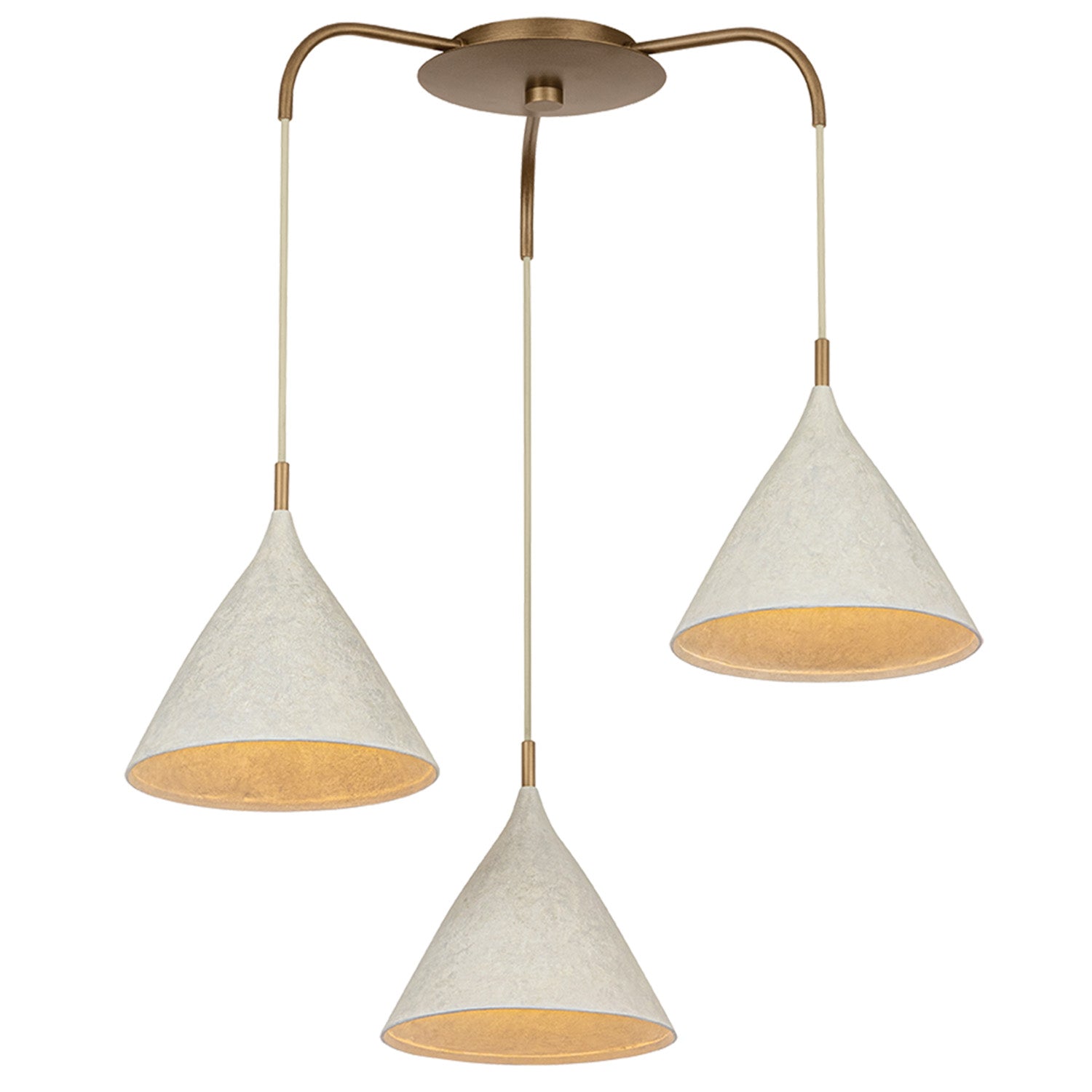 Troy Lighting Benson Patina Brass 3 Light Chandelier
