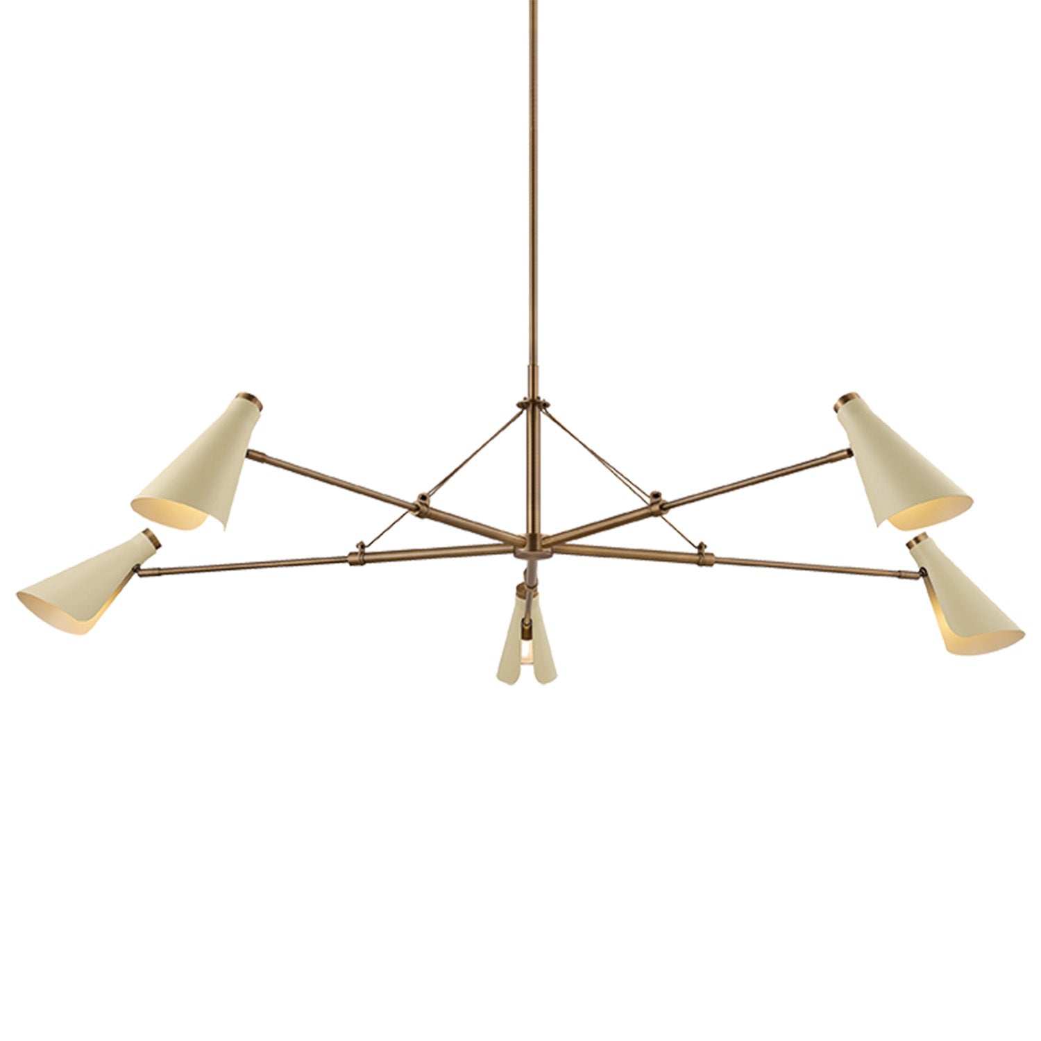Troy Lighting Andersen Patina Brass Large Chandelier