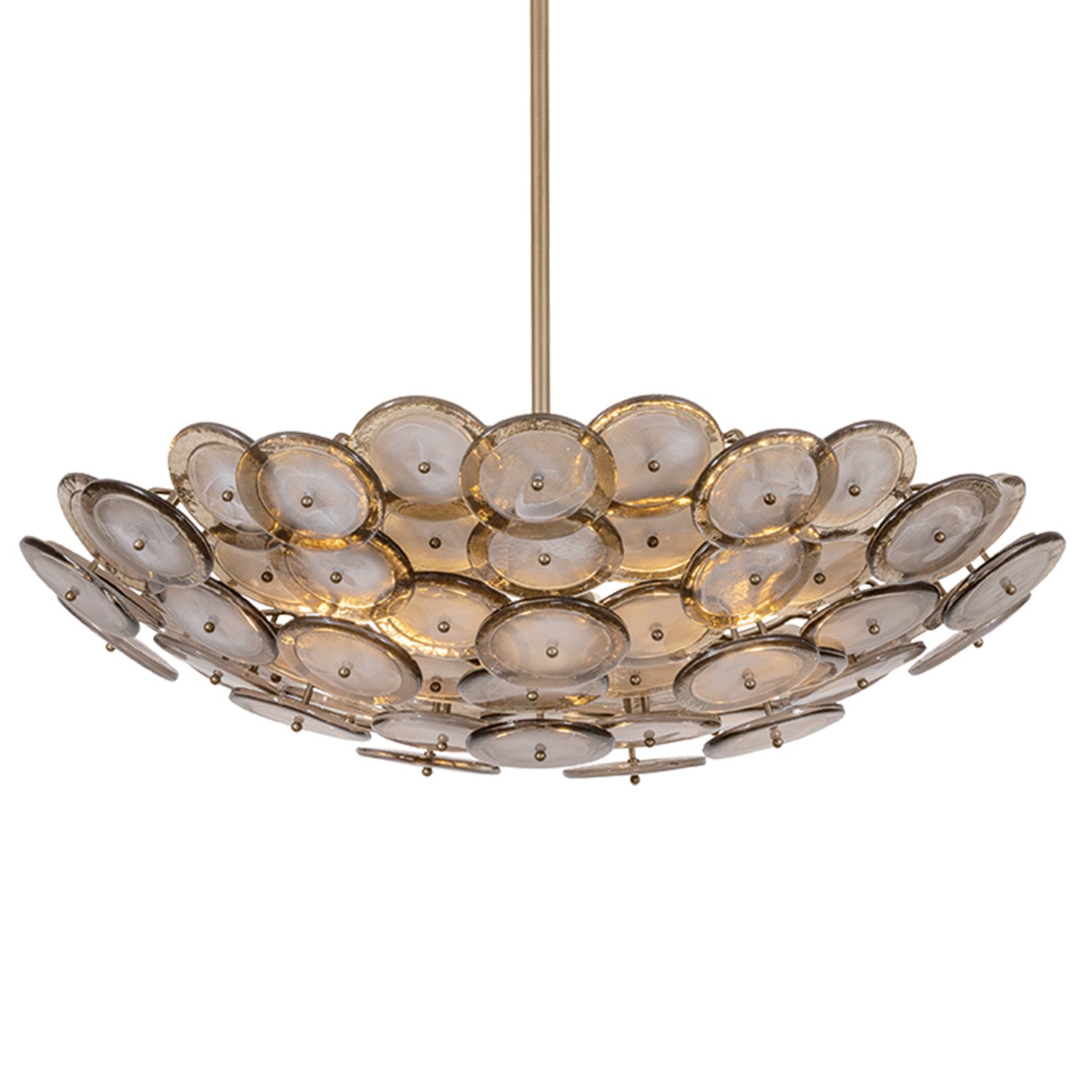 Troy Lighting Wassama Patina Brass 8 Light Chandelier