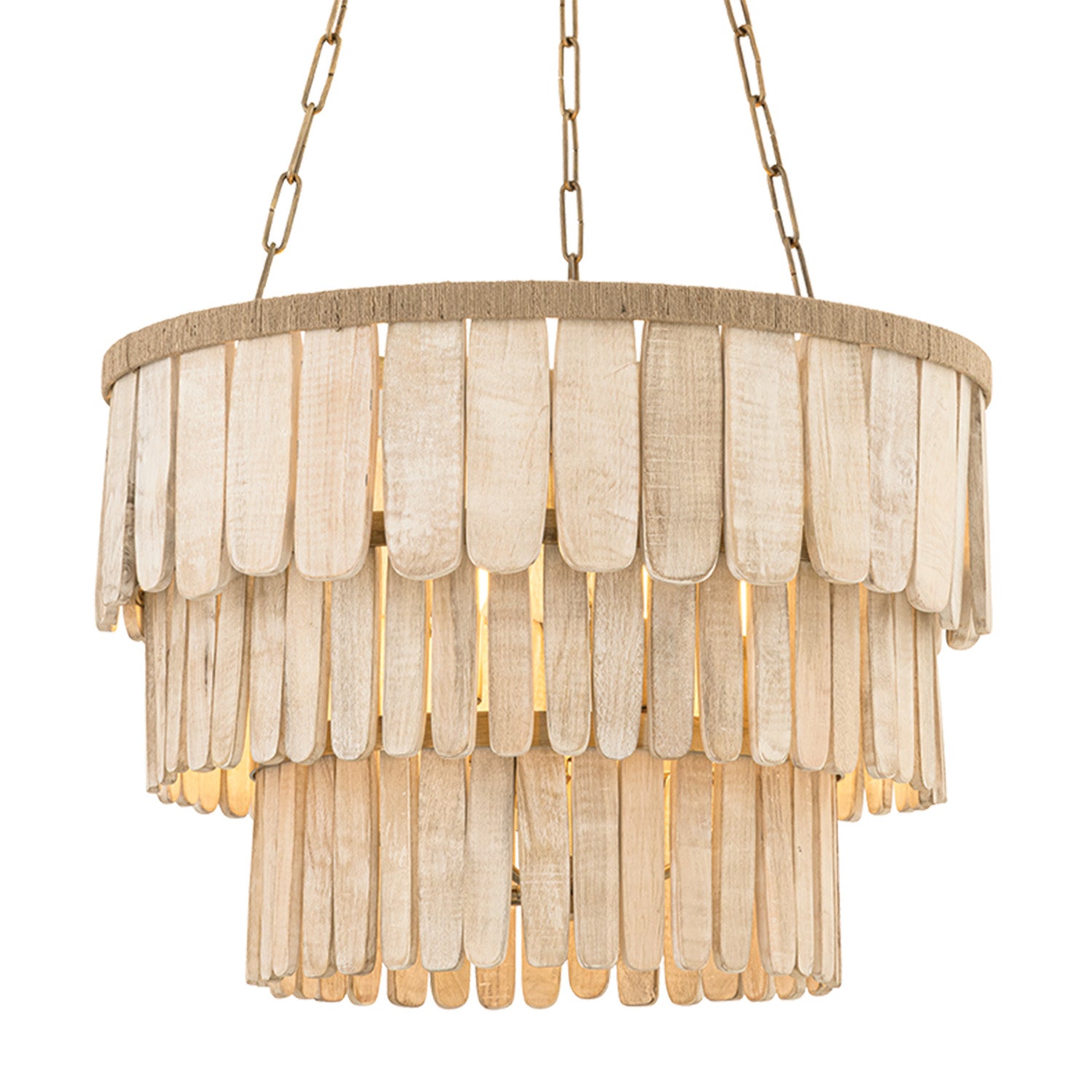 Troy Lighting Bentley Patina Brass 6 Light Chandelier