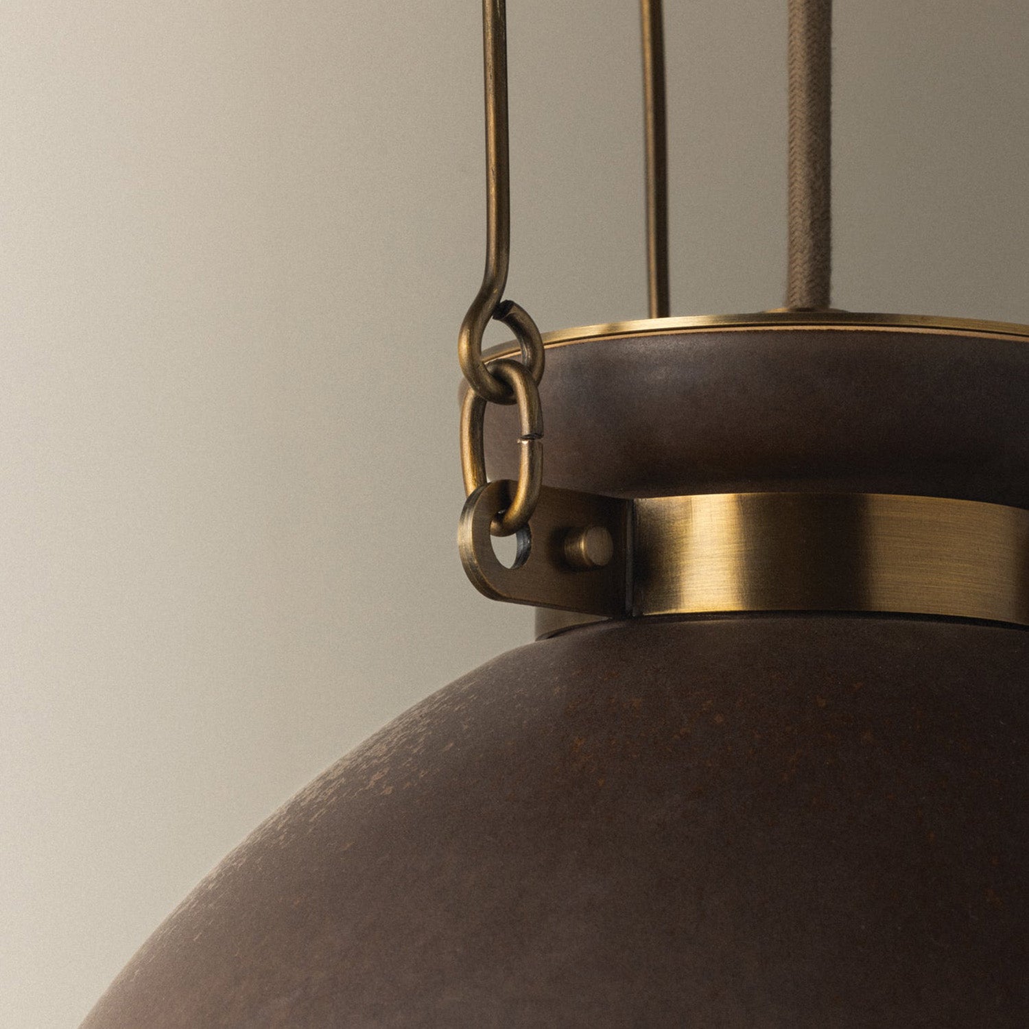 Troy Lighting Allston Patina Brass Small Pendant