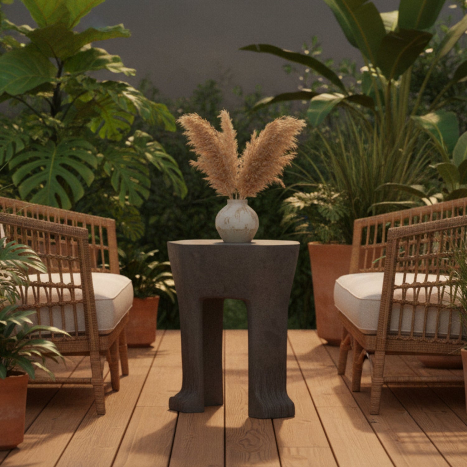 Arteriors Bruttii Legged Outdoor Accent Table