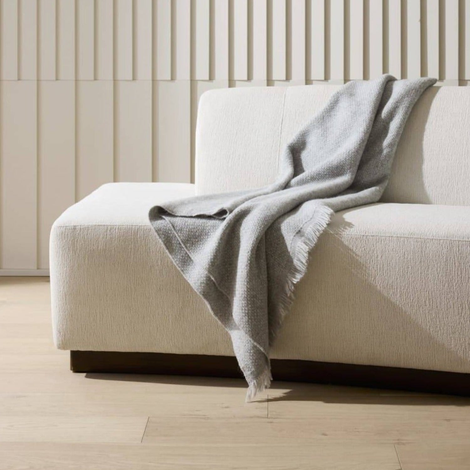 Arteriors Islander Vanilla Performance Boucle Right Sofa