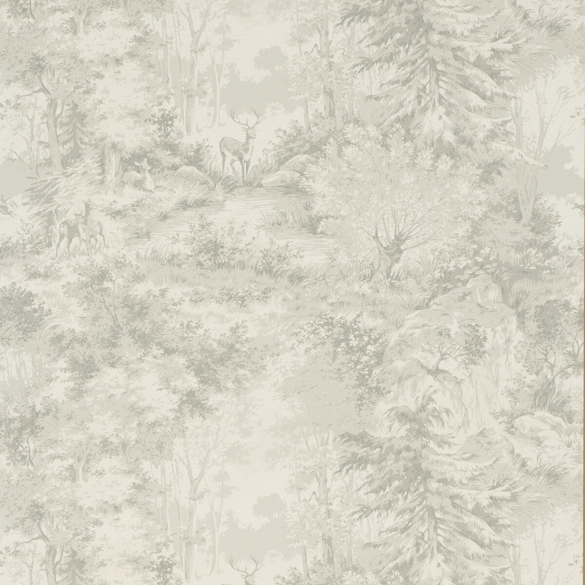 Mulberry Torridon Silver/Grey Wallpaper