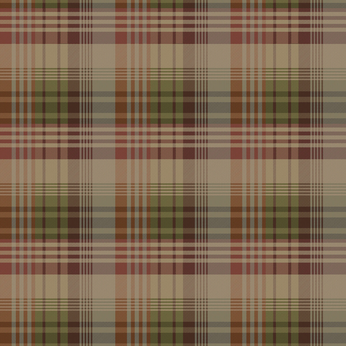 Mulberry Mulberry Ancient Tartan Red/Plum Wallpaper