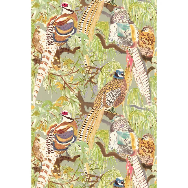 Mulberry Game Birds Multi Wallpaper