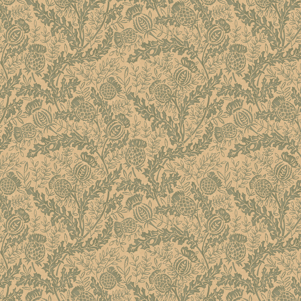 Mulberry Mulberry Thistle Teal Wallpaper