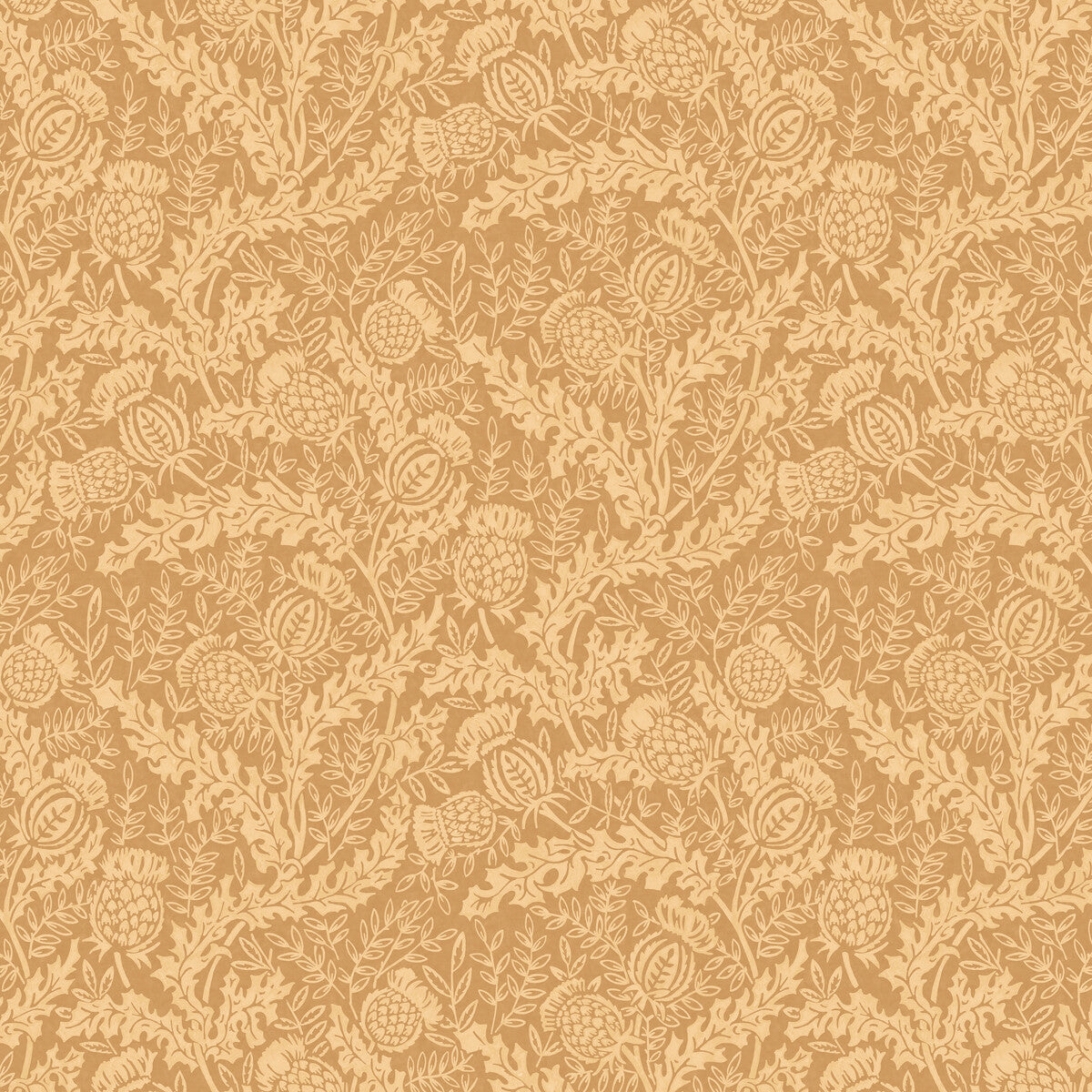 Mulberry Mulberry Thistle Ochre Wallpaper