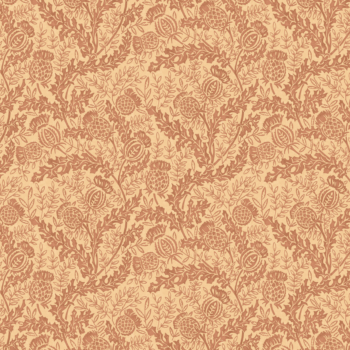 Mulberry Mulberry Thistle Russet Wallpaper
