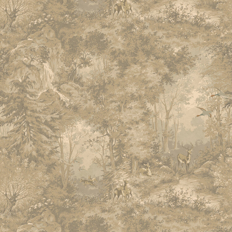 Mulberry Mulberry Woodland Woodsmoke Wallpaper