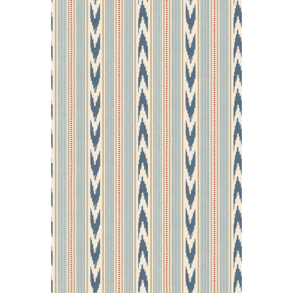 Mulberry Newport Stripe Blue/Red Wallpaper