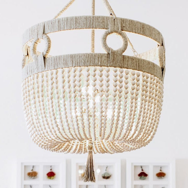 Ro Sham Beaux Frankie Malibu 24 Milk Chandelier