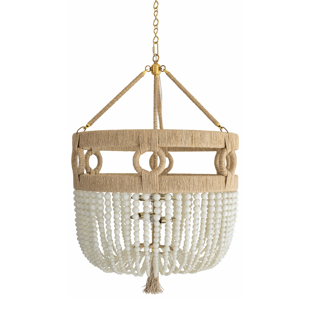 Ro Sham Beaux Frankie Malibu 24 Oyster Chandelier