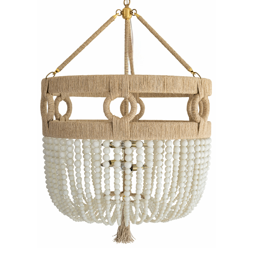 Ro Sham Beaux Frankie Malibu 24 Oyster Chandelier
