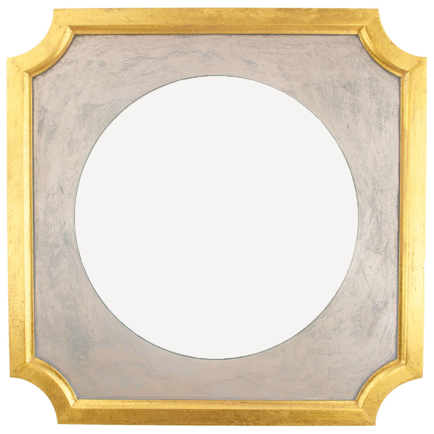 Scalloped Two Tone Wall Mirror
