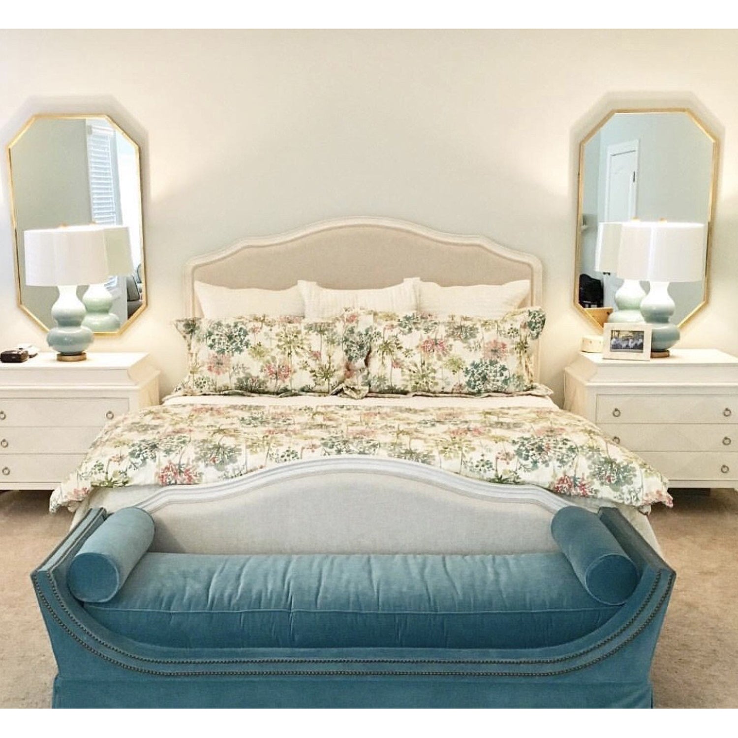 Transitional Metal Wall Mirror