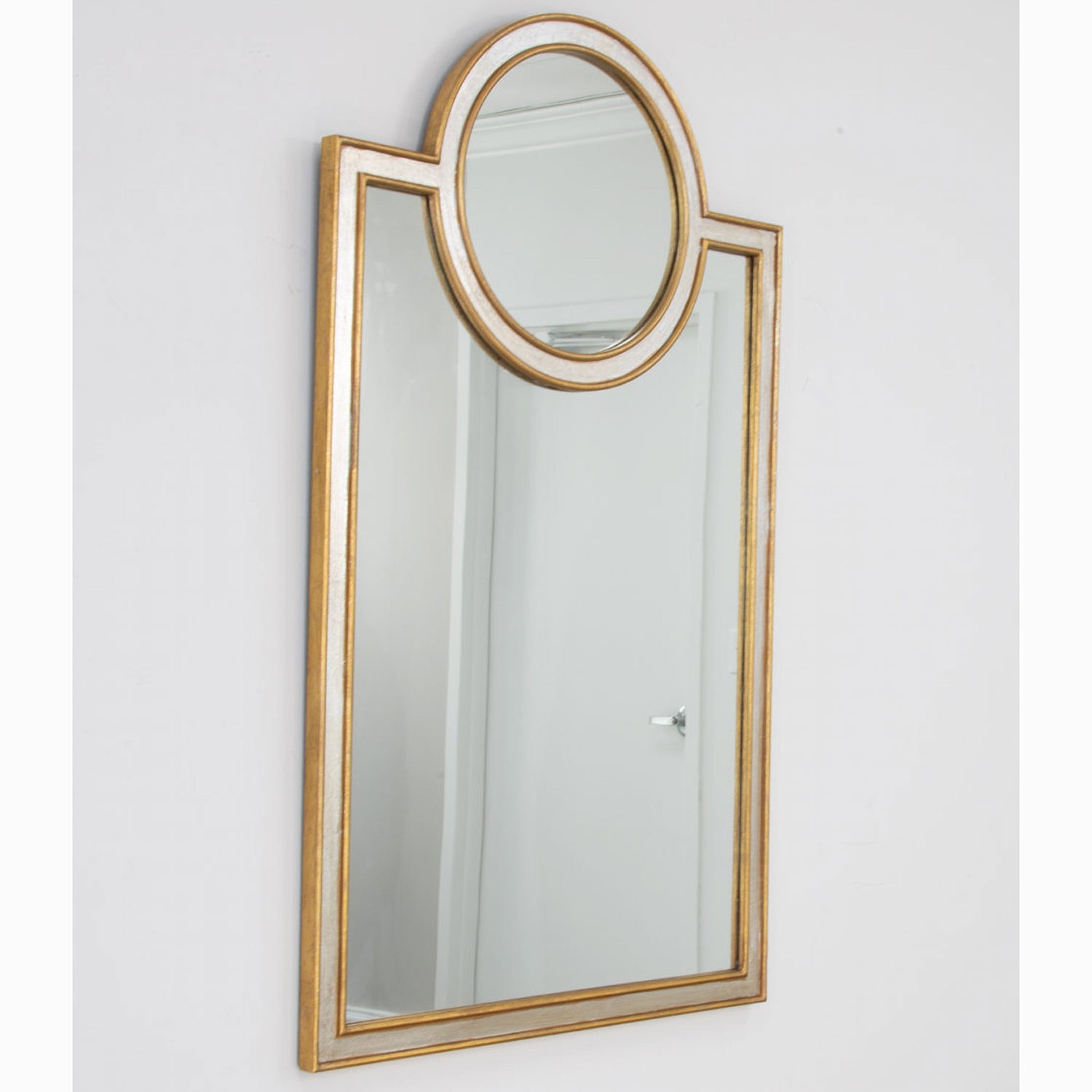 Round in Rectangle Wall Mirror