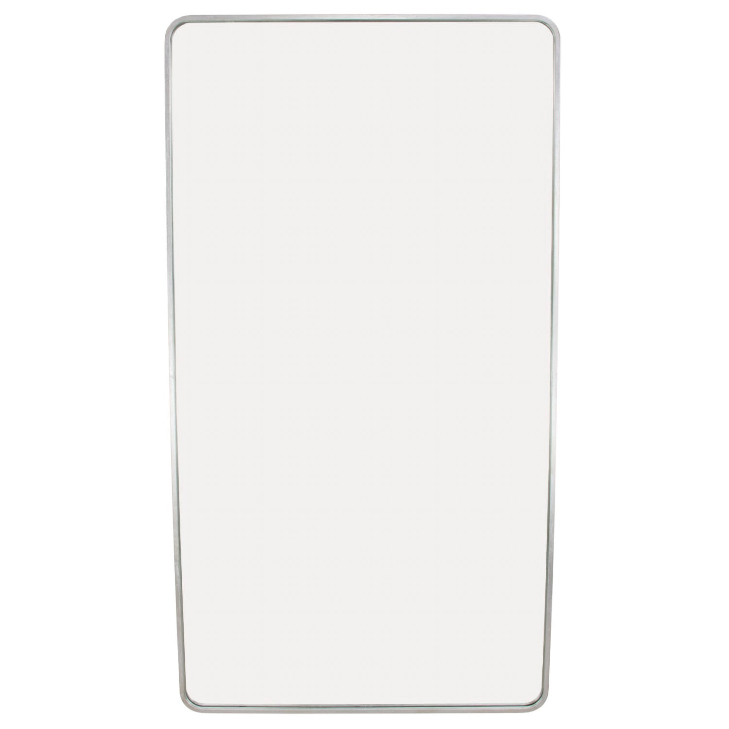 Rounded Corner Large Rectangular Wall Mirror