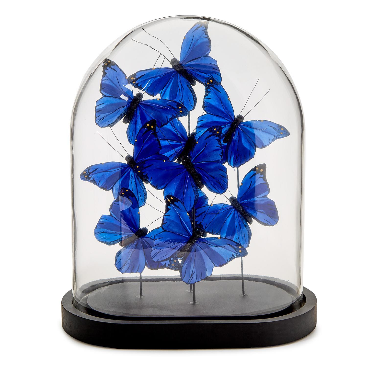 Ultramarine Butterflies Cloche