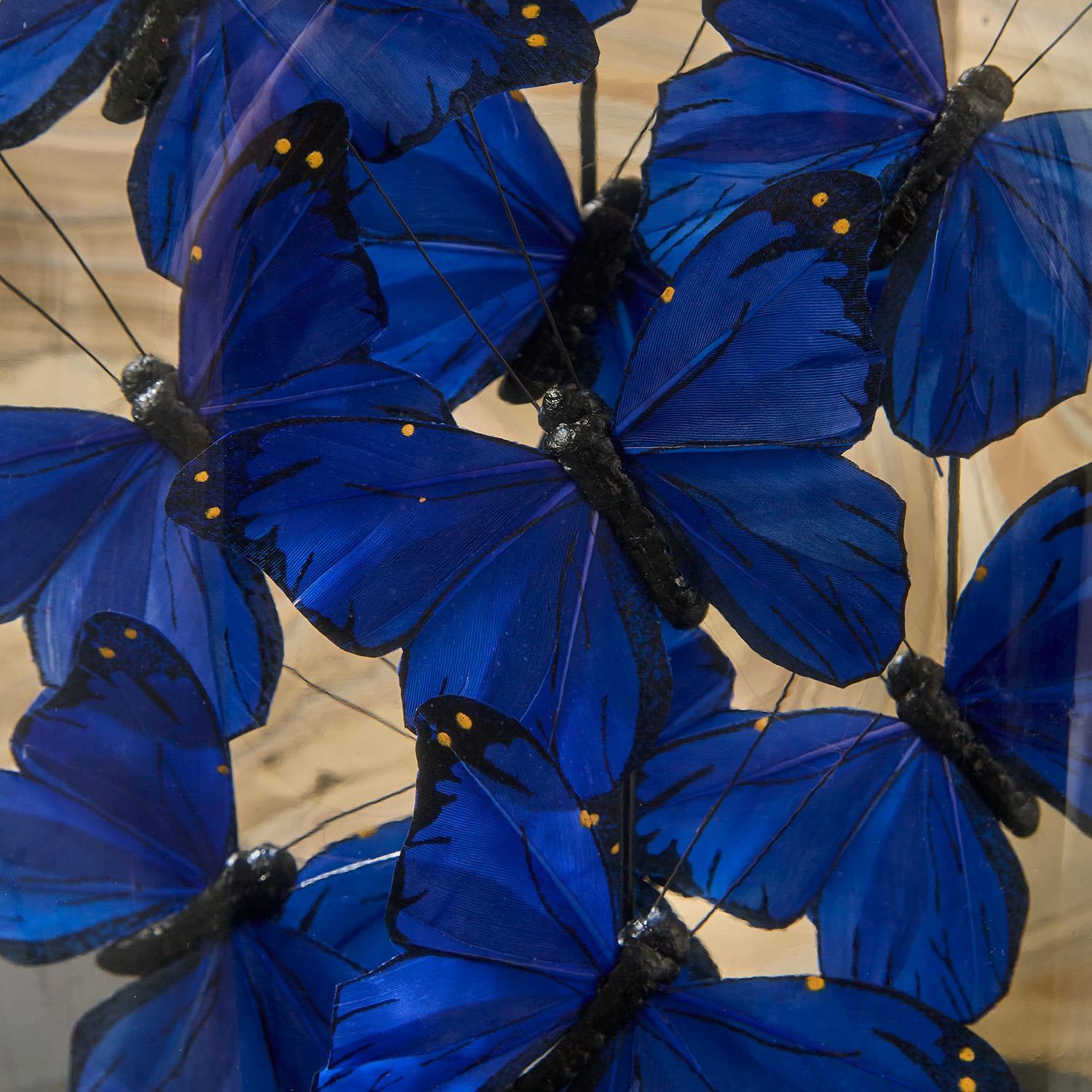 Ultramarine Butterflies Cloche